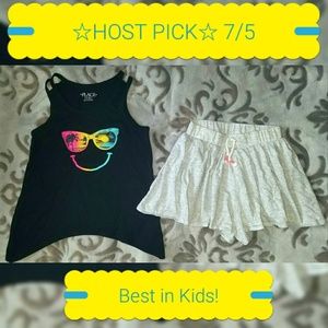 ☆ Adorable Set Zara Girls Shorts /Childrens Place Top Dance Gym Sz 5 6